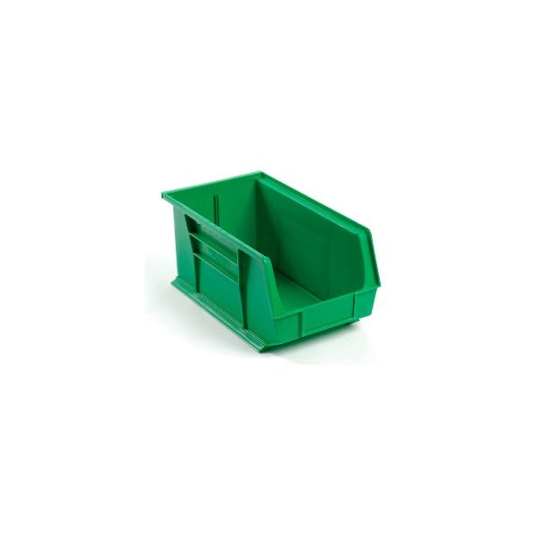 Hang & Stack Storage Bin, Plastic, Green, 12 PK